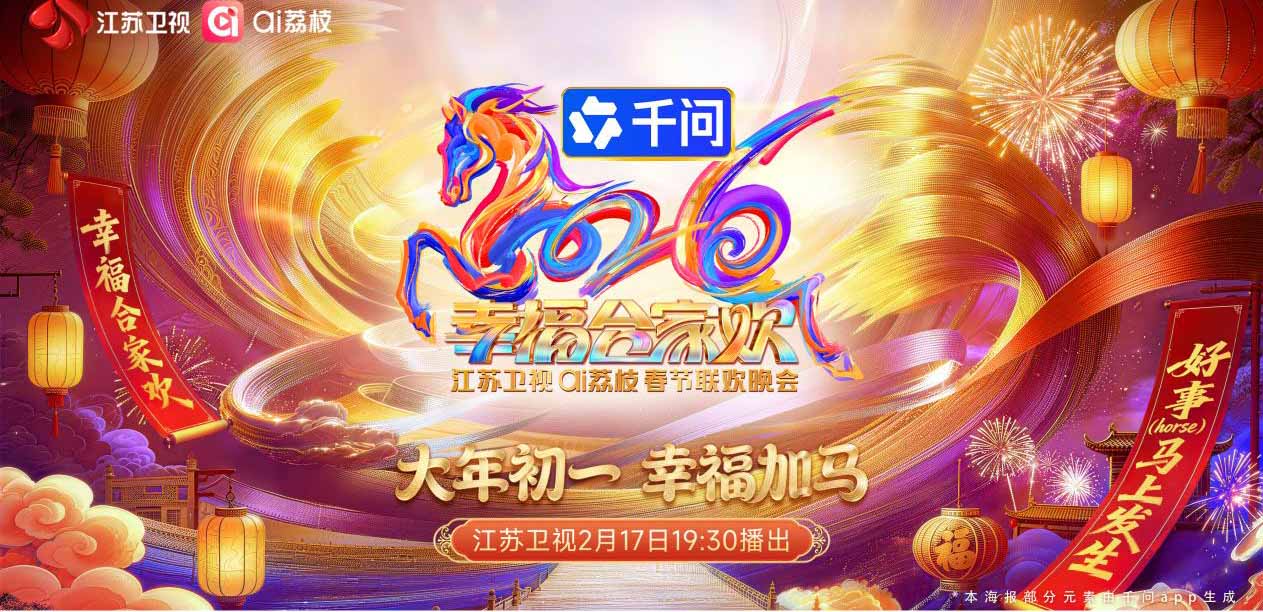 好事（horse）马上发生！2026江苏卫视ai荔枝春节联欢